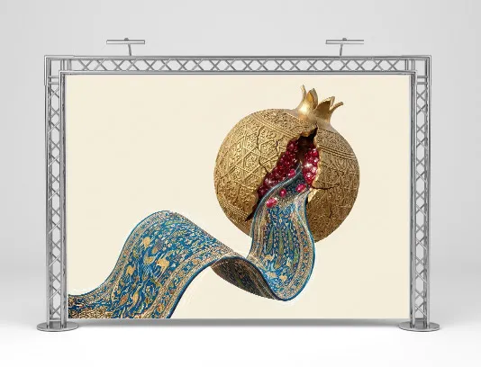 طرح پوستر خلاقانه فرش ایرانی