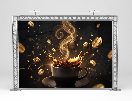 طرح پوستر جذاب فنجان قهوه