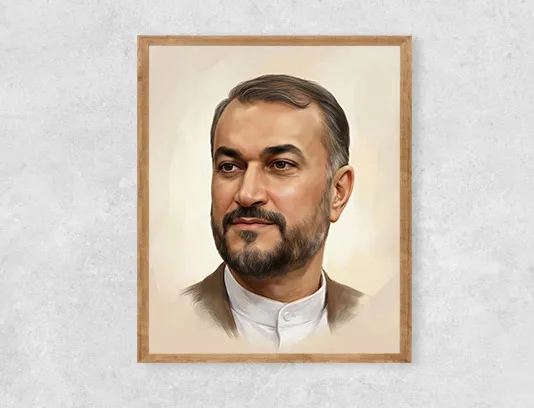 نقاشی دیجیتال شهید حسین امیرعبداللهیان