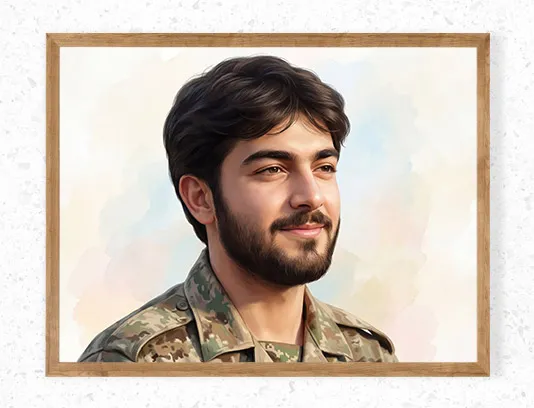 نقاشی دیجیتال شهید عباس آسمیه