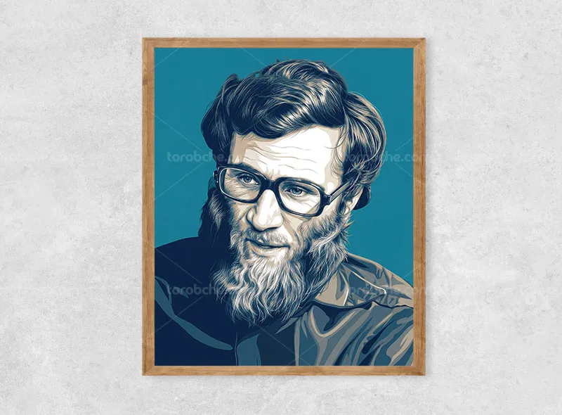 نقاشی دیجیتال شهید بروجردی